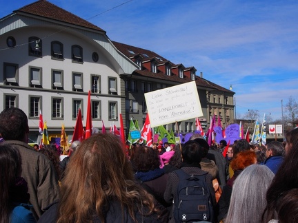  8. März 2018  Internationaler Frauenkampftag - Demo auf dem Waisenhausplatz in Bern