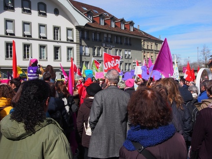  8. März 2018  Internationaler Frauenkampftag - Demo auf dem Waisenhausplatz in Bern