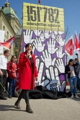 Am 25. März wurden insgesamt 151'782 Unterschriften für das Referendum gegen den AHV-Abbau eingereicht. 