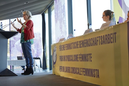  Impressionen vom Kongress | Impressions du Congrès  SGB-Frauenkongress am 12./13. November 2021 auf dem Gurten Congrès des femmes de l'USS, les 12 et 13 novembre 2021 au Gurten