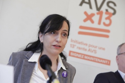  Lancierung «AHVx13» | Lancement « AVSx13  Medienkonferenz und Aktion auf dem Bundesplatz zur Lancierung der Initiative für eine 13. AHV-Rente  Conference de Presse et action sur la place fédérale lors du lancement de l'initiative pour une 13e rente AVS
