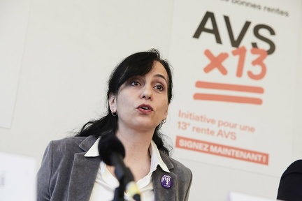  Lancierung «AHVx13» | Lancement « AVSx13  Medienkonferenz und Aktion auf dem Bundesplatz zur Lancierung der Initiative für eine 13. AHV-Rente  Conference de Presse et action sur la place fédérale lors du lancement de l'initiative pour une 13e rente AVS