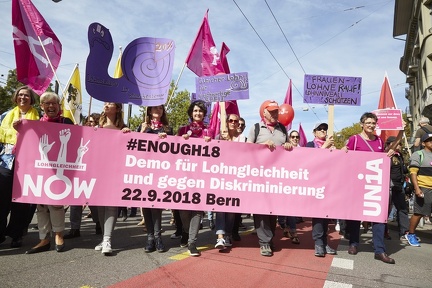 Bern 22.9.2018. Honorarfreie Nutzung für die redaktionelle Nutzung im Zusammenhang mit der Berichterstattung zu dieser Demo gestattet. Weitergehende Nutzung nur nach Absprache.