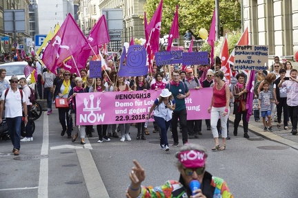 Bern 22.9.2018. Honorarfreie Nutzung für die redaktionelle Nutzung im Zusammenhang mit der Berichterstattung zu dieser Demo gestattet. Weitergehende Nutzung nur nach Absprache.