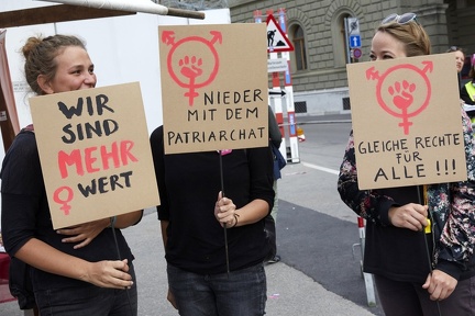 Bern 22.9.2018. Honorarfreie Nutzung für die redaktionelle Nutzung im Zusammenhang mit der Berichterstattung zu dieser Demo gestattet. Weitergehende Nutzung nur nach Absprache.