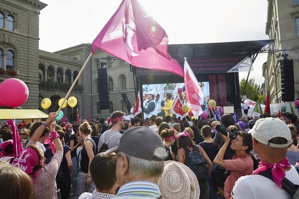 Bern 22.9.2018. Honorarfreie Nutzung für die redaktionelle Nutzung im Zusammenhang mit der Berichterstattung zu dieser Demo gestattet. Weitergehende Nutzung nur nach Absprache.