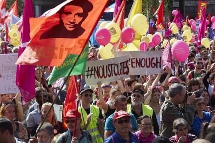 Bern 22.9.2018. Honorarfreie Nutzung für die redaktionelle Nutzung im Zusammenhang mit der Berichterstattung zu dieser Demo gestattet. Weitergehende Nutzung nur nach Absprache.