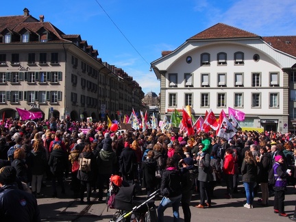  8. März 2018  Internationaler Frauenkampftag - Demo auf dem Waisenhausplatz in Bern