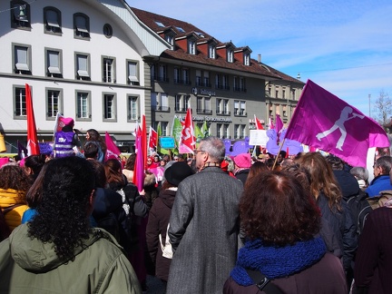  8. März 2018  Internationaler Frauenkampftag - Demo auf dem Waisenhausplatz in Bern