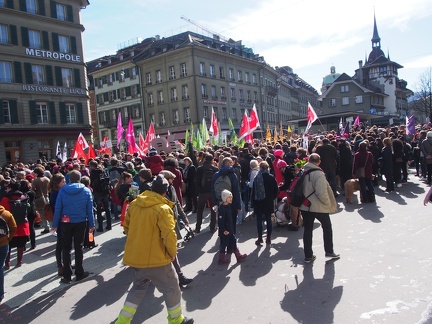  8. März 2018  Internationaler Frauenkampftag - Demo auf dem Waisenhausplatz in Bern