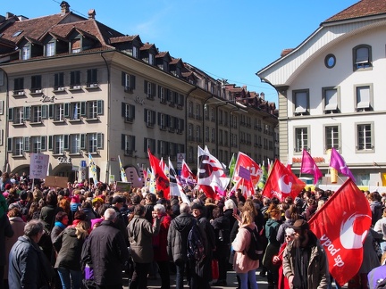  8. März 2018  Internationaler Frauenkampftag - Demo auf dem Waisenhausplatz in Bern